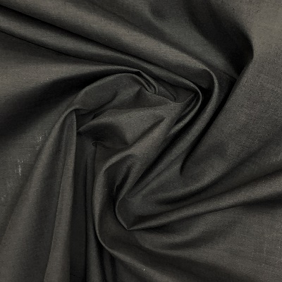 Poly Cotton Fabric - Black - 1m or 0.5m (EP) 
