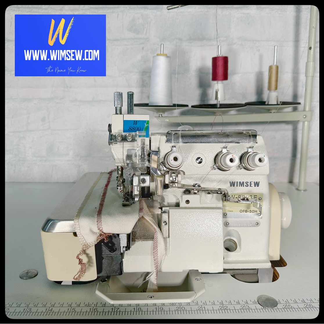 WIMSEW 8803 - 3 Thread Overlock Machine (Wheel Stand)