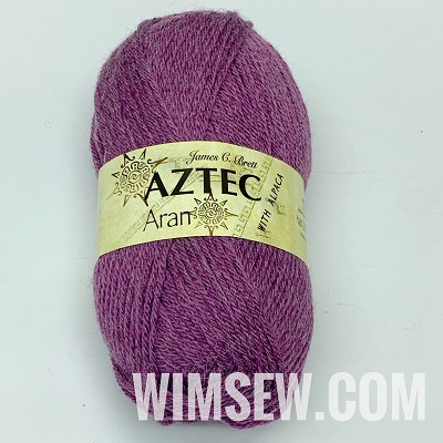 Aztec Aran with Alpaca 100g - AL6 Purple 