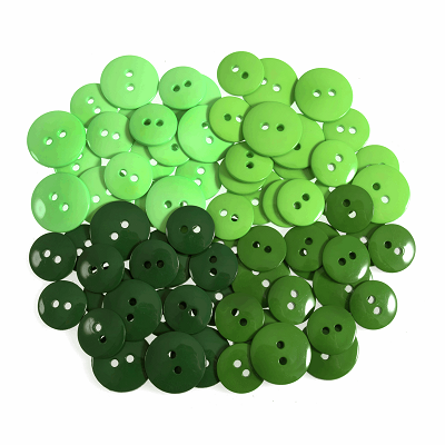 Craft Buttons: Waterfall: Code H: Green: Pack of 72 - B6400.21 - RRP 5.99 - OUR PRICE ONLY 2.99