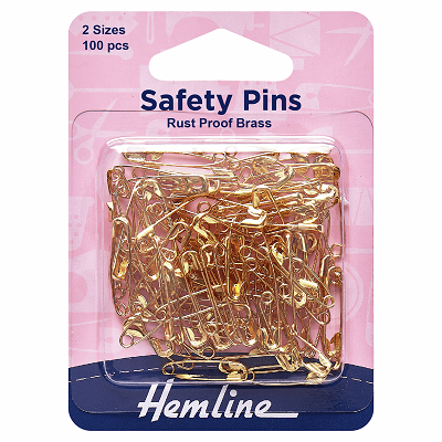 H419.99.100 Safety Pins: Assorted Value Pack: 100 Pieces