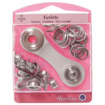 H438P.10.N Eyelets Starter Kit: Nickel/Silver - 10.5mm (F) 