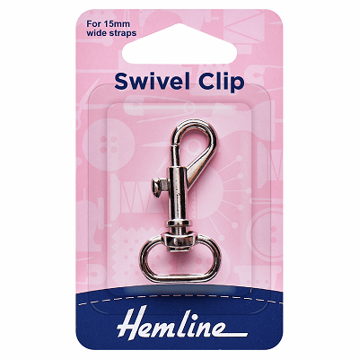 H482.15.N Swivel Clip: 15mm: Nickel