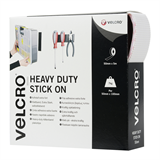 1 metre Velcro Heavy Duty Stick On 50mm - White