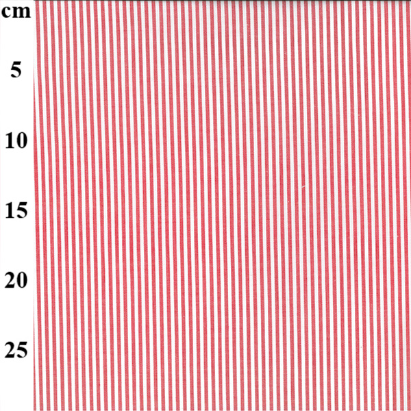 100% Yarn Dyed 3mm Stripe - 01-JLC0137-Red