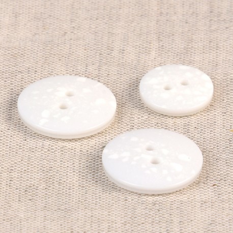 Recycled Plastic Button - M60867.501 White