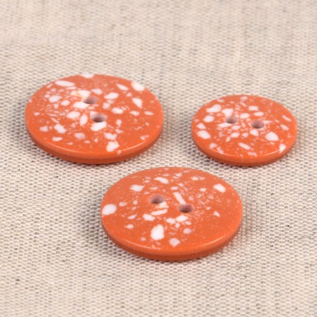 Recycled Plastic Button - M60867.523 Terracotta