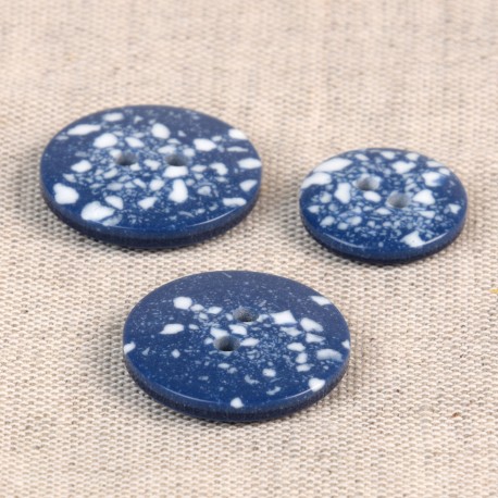 Recycled Plastic Button - M60867.558 Mid Blue