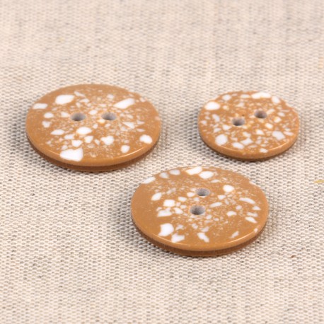 Recycled Plastic Button - M60867.573 Caramel