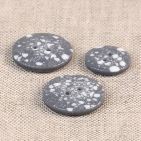Recycled Plastic Button - M60867.577 Silver