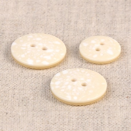Recycled Plastic Button - M60867.841 Cream