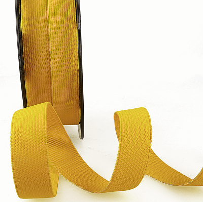 S1908B Ribbon: Elastic - Yellow 052 - 1m