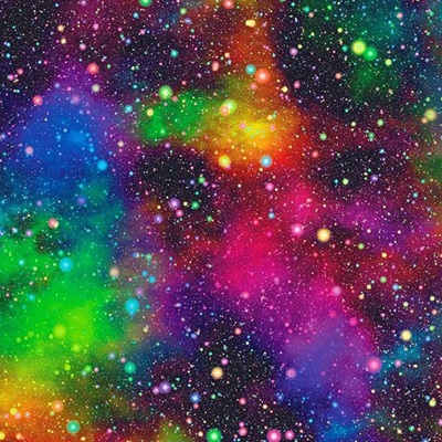 100% Digital Cotton Print - EM27-85375msa Multi - Speckled Galaxy