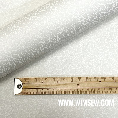 100% Cotton Poplin Ivory - 01 CP0277ivory (White pattern Ivory BG)