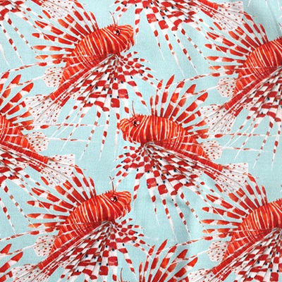 Lionfish Viscose - EM27-1039 Light Blue