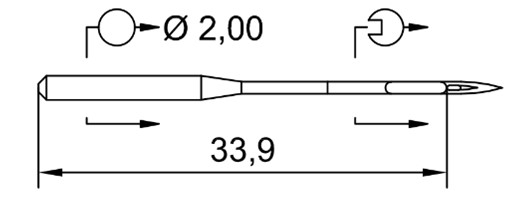 Needle System 134 SUK/DPx5 SUK(Med Ball Point)