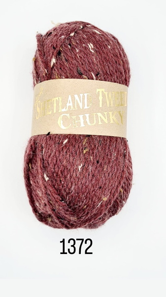 100g Shetland Chunky Tweed - 1372 Heathered Bilberry