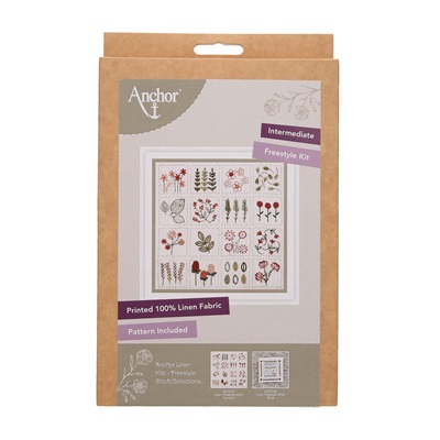 Embroidery Kit: Linen: Freestyle: Sampler - ALFE001