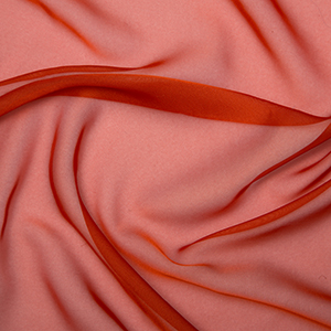 Cationic Chiffon - 01- C5496 Burnt Orange.