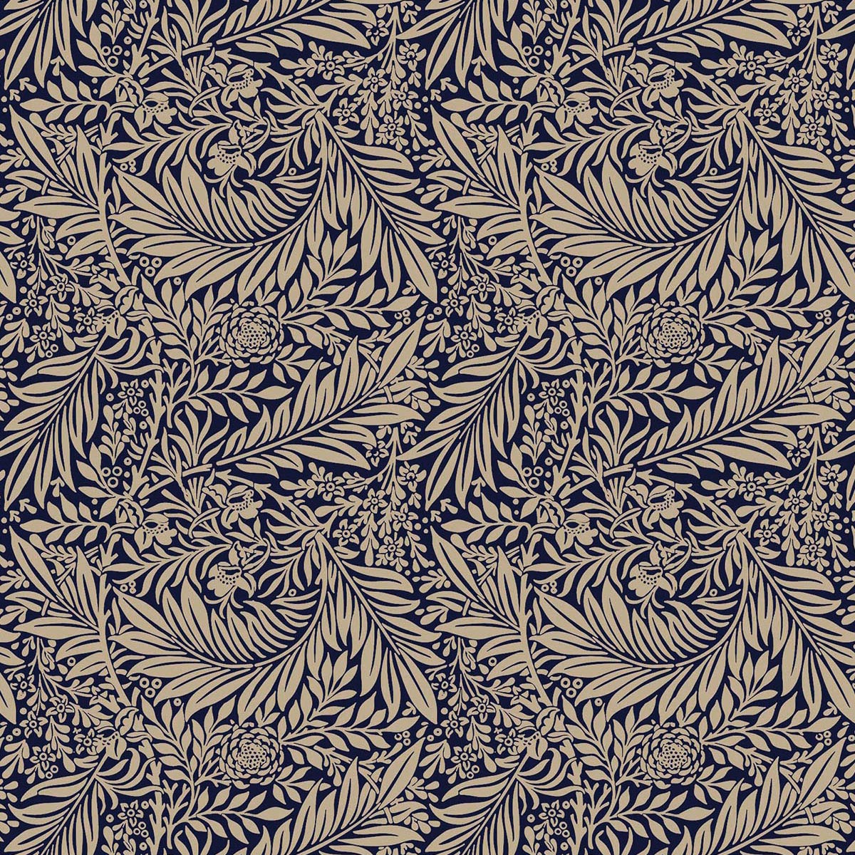 100% Cotton Print - WM Larkspur - Navy C15 CC472