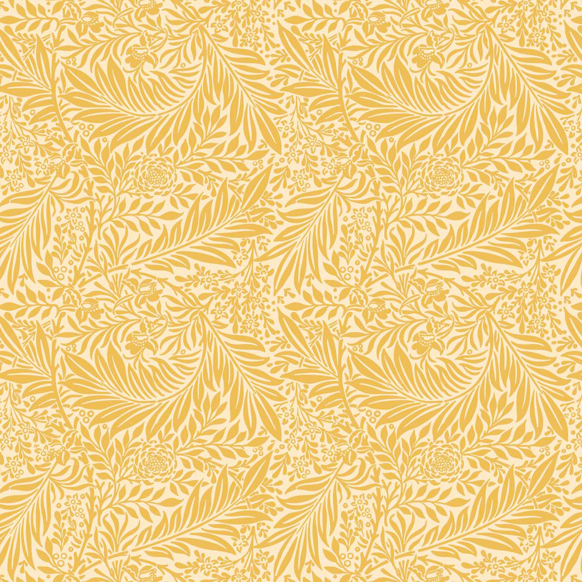 100% Cotton Print - WM Larkspur - Ochre C15 CC476