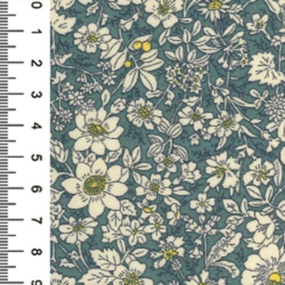 100% Cotton Poplin Floral Designs Small 01cp0221 Dresden