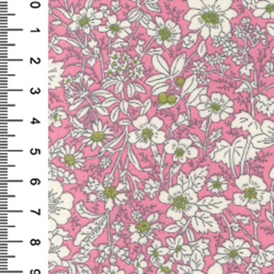 100% Cotton Poplin Floral Designs Small 01cp0221 Pink