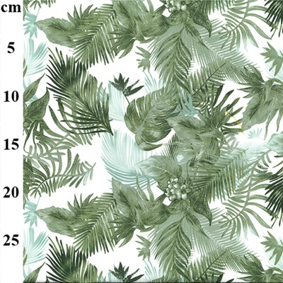 100% Cotton Poplin Floral Designs Med 01cp0978 Green