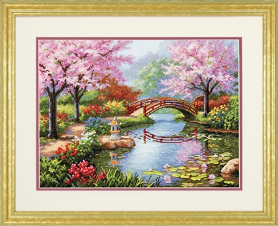 Counted Cross Stitch Kit: Japanese Garden - D70-35313