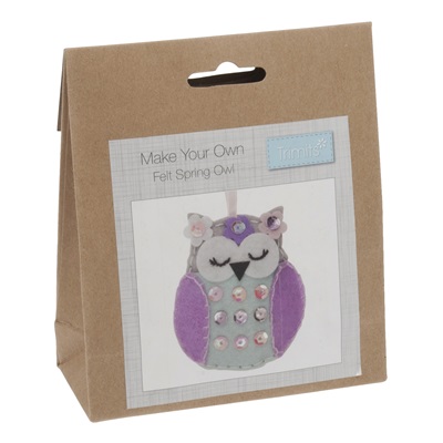 Make Your Own - Felt Decoration Kit: Spring Owl - GCK037