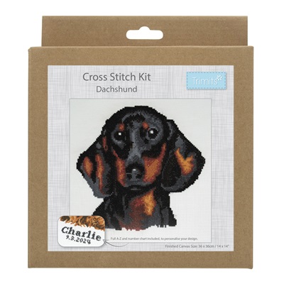 Counted Cross Stitch Kit: Large: Dachshund GCS108