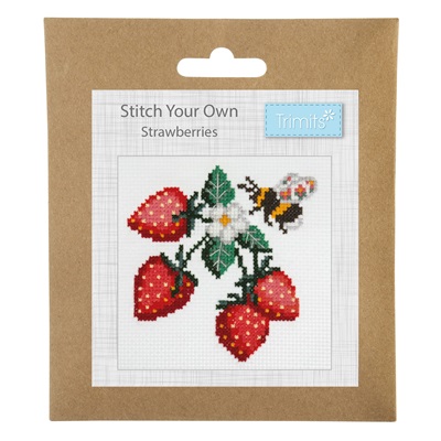 Mini Cross Stitch Kit: Strawberries - GCS113