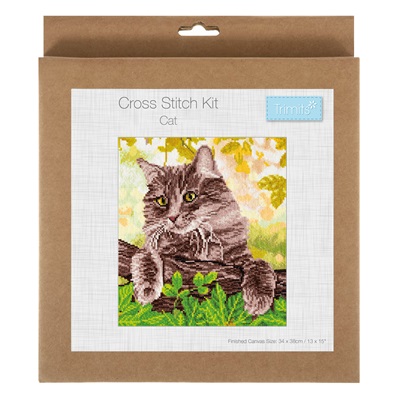 Counted Cross Stitch Kit: Large: Cat GCS135