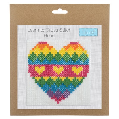 Learn to Cross Stitch Kit: Heart - GCS87