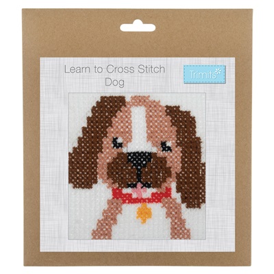 Learn to Cross Stitch Kit: Dog - GCS90