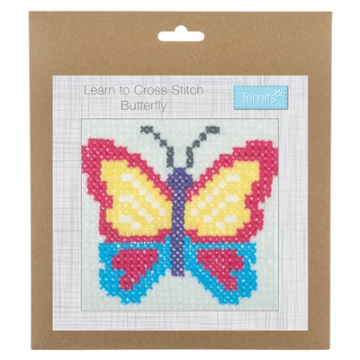 Learn to Cross Stitch Kit: Butterfly - GCS92