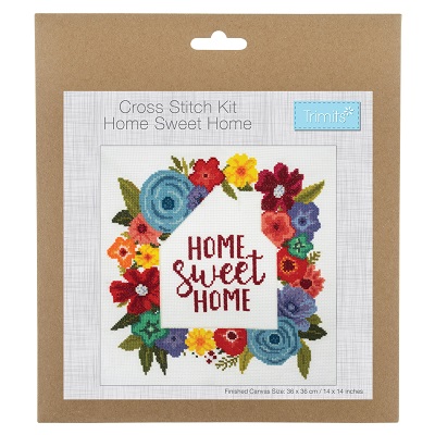 Counted Cross Stitch Kit: Large: Home Sweet Home GCS94