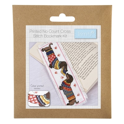 Printed No Count Cross Stitch Kit: Dachshund - GCSP11