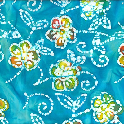 100% Cotton Batik Print - 01JLB0240 Turquoise