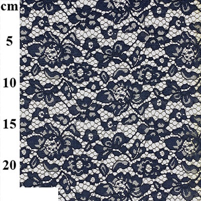 100% Polyester Corded Lace - 01-JLL0002 Denim