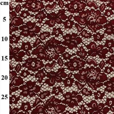 100% Polyester Corded Lace - 01-JLL0002 Maroon