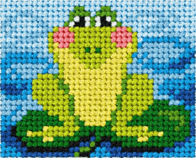 My First Embroidery Kit: Frog - ORC.9726