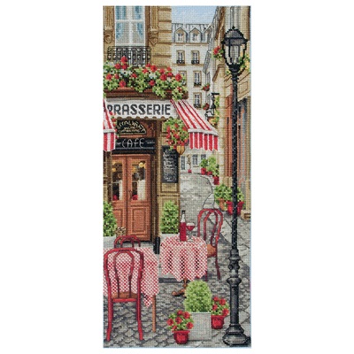 Counted Cross Stitch Kit: French City Scene - PCE0813