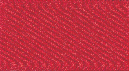 Double Faced Satin Ribbon Red 250 - 1m.