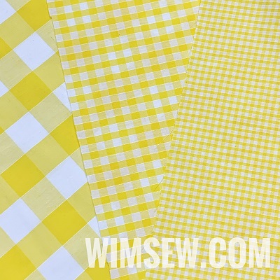 Poly-Cotton Gingham - Yellow 1m (EP/OD) 
